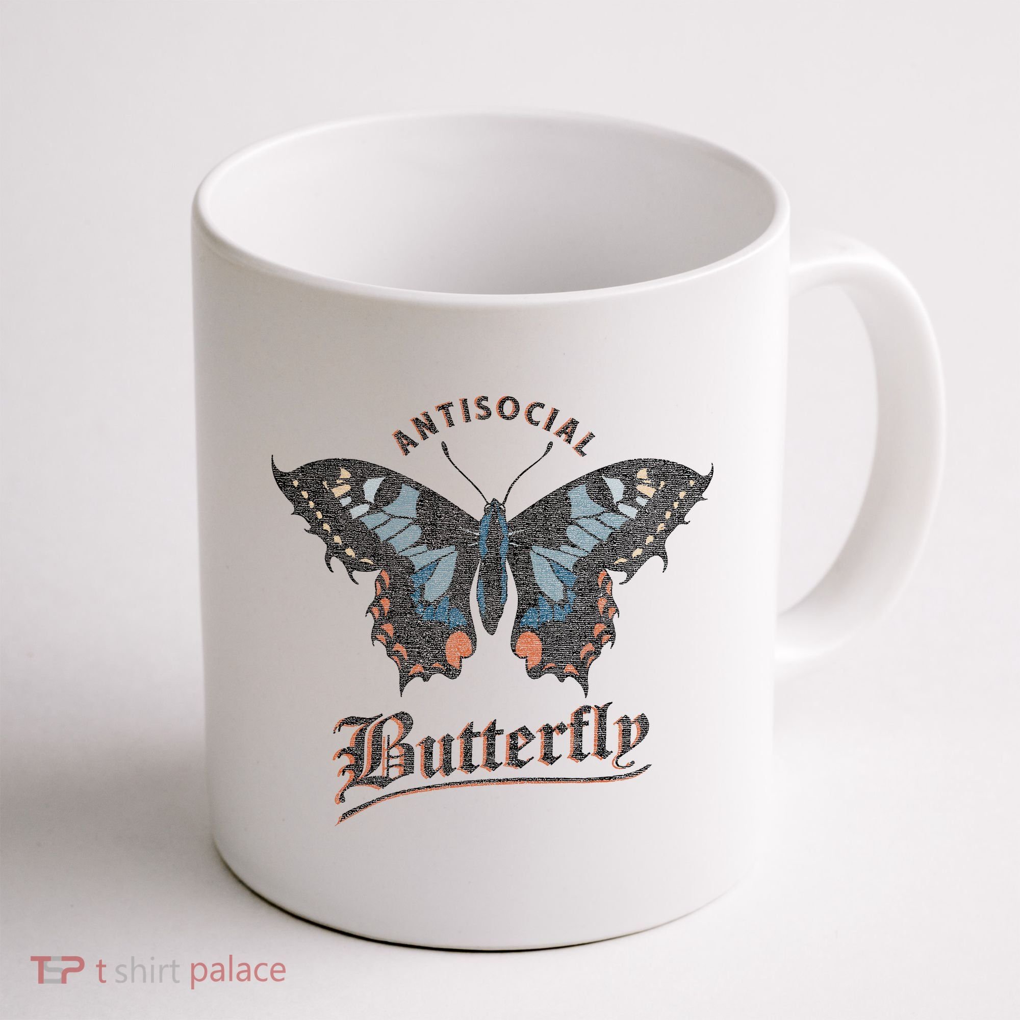Antisocial Butterfly Grunge Fairycore Aesthetic Introvert Coffee Mug