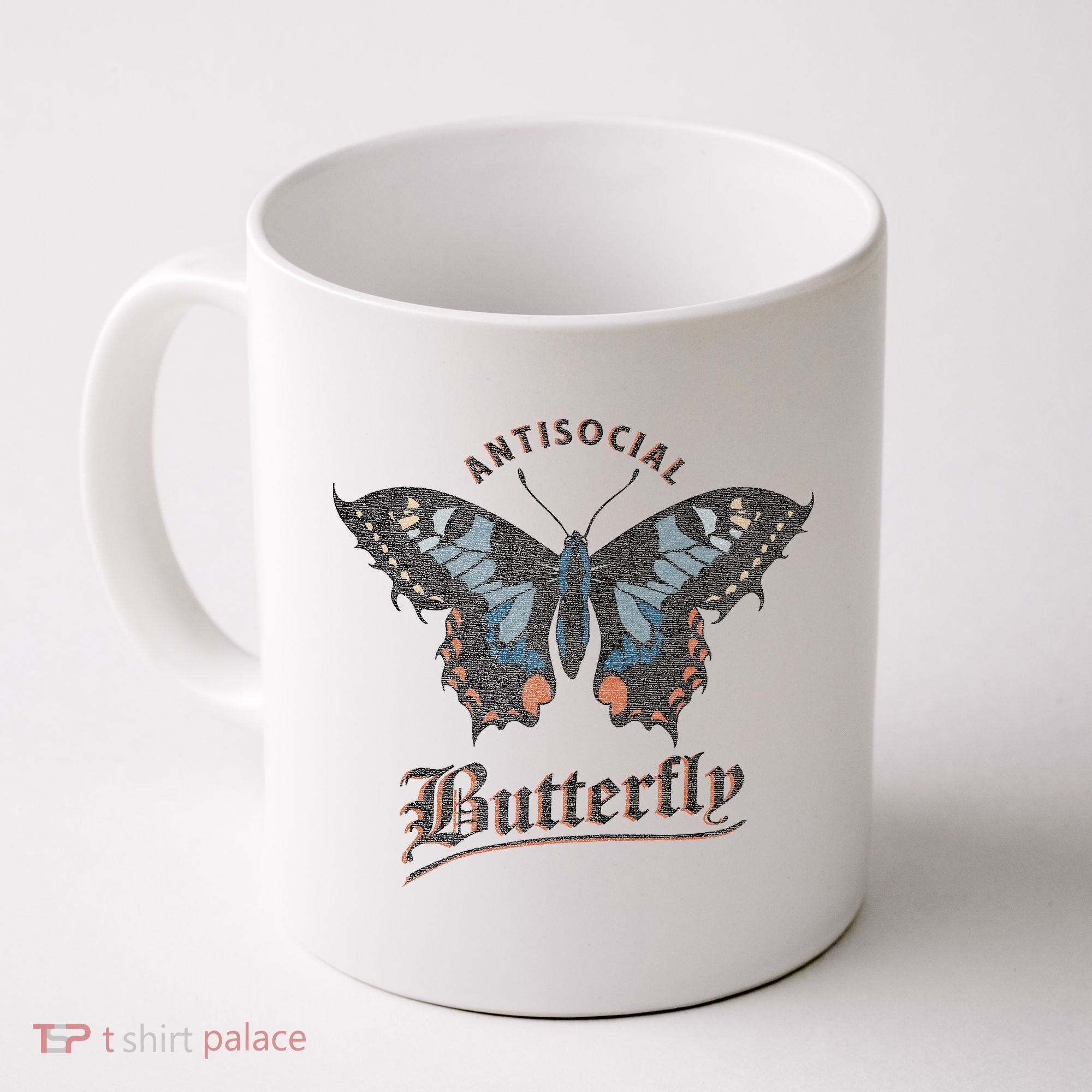 Antisocial Butterfly Grunge Fairycore Aesthetic Introvert Coffee Mug