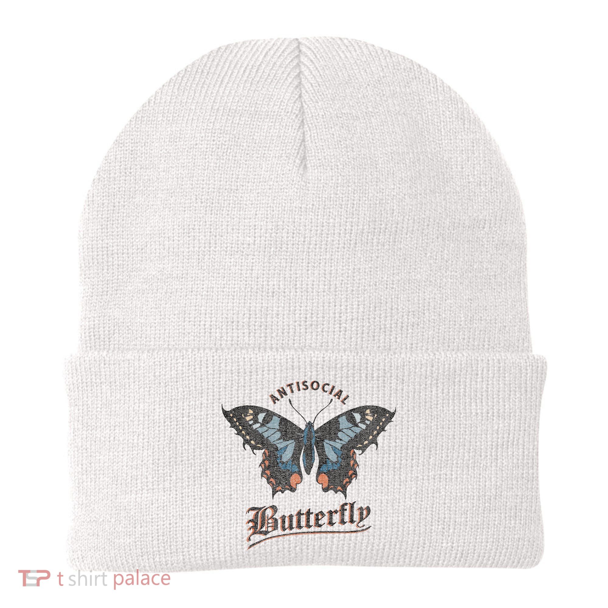 Antisocial Butterfly Grunge Fairycore Aesthetic Introvert Beanie