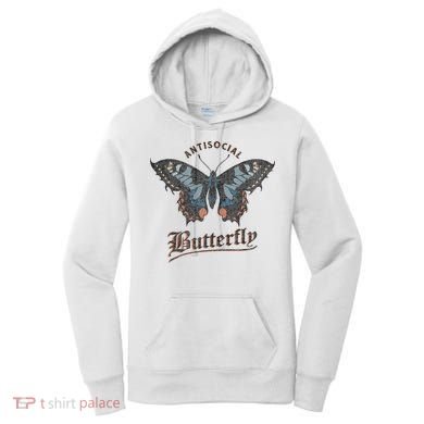 Antisocial Butterfly Grunge Fairycore Aesthetic Introvert Women's Hoodie
