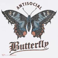 Antisocial Butterfly Grunge Fairycore Aesthetic Introvert Women's Hoodie thumb 2