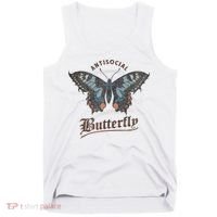 Antisocial Butterfly Grunge Fairycore Aesthetic Introvert Tank Top thumb 0