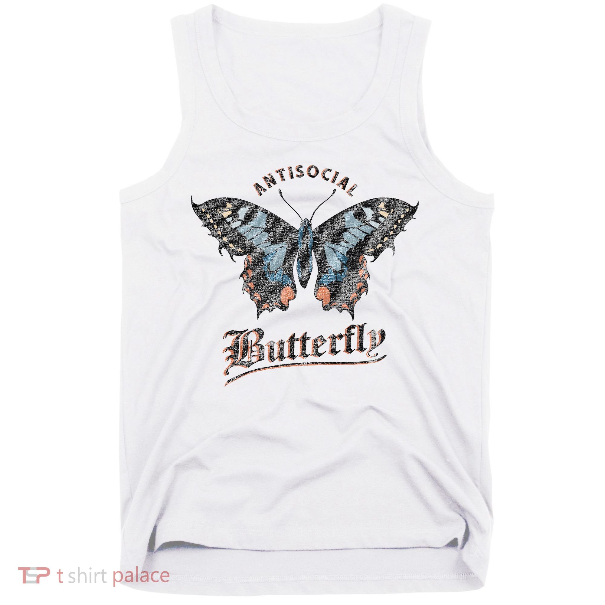 Antisocial Butterfly Grunge Fairycore Aesthetic Introvert Tank Top