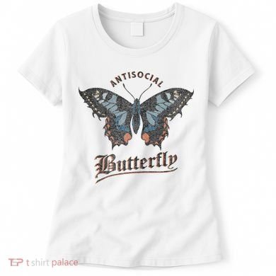 Antisocial Butterfly Grunge Fairycore Aesthetic Introvert Women's T-Shirt