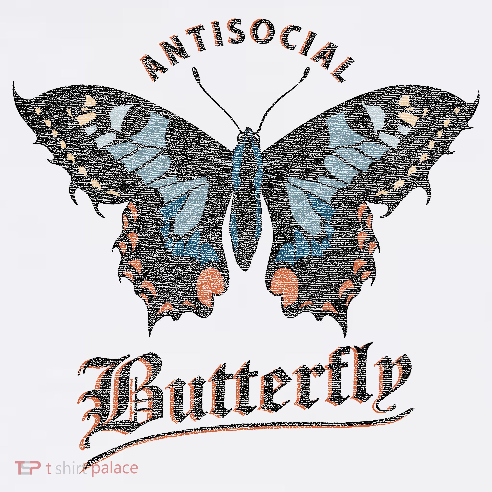 Antisocial Butterfly Grunge Fairycore Aesthetic Introvert Kids Sweatshirt