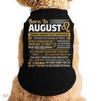 August Birthday Gifts Born In August Leo Doggie Tank thumb 0