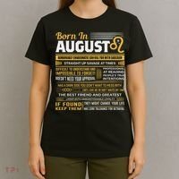 August Birthday Gifts Born In August Leo T-Shirt thumb 4
