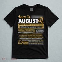 August Birthday Gifts Born In August Leo T-Shirt thumb 5