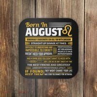August Birthday Gifts Born In August Leo Coaster thumb 0