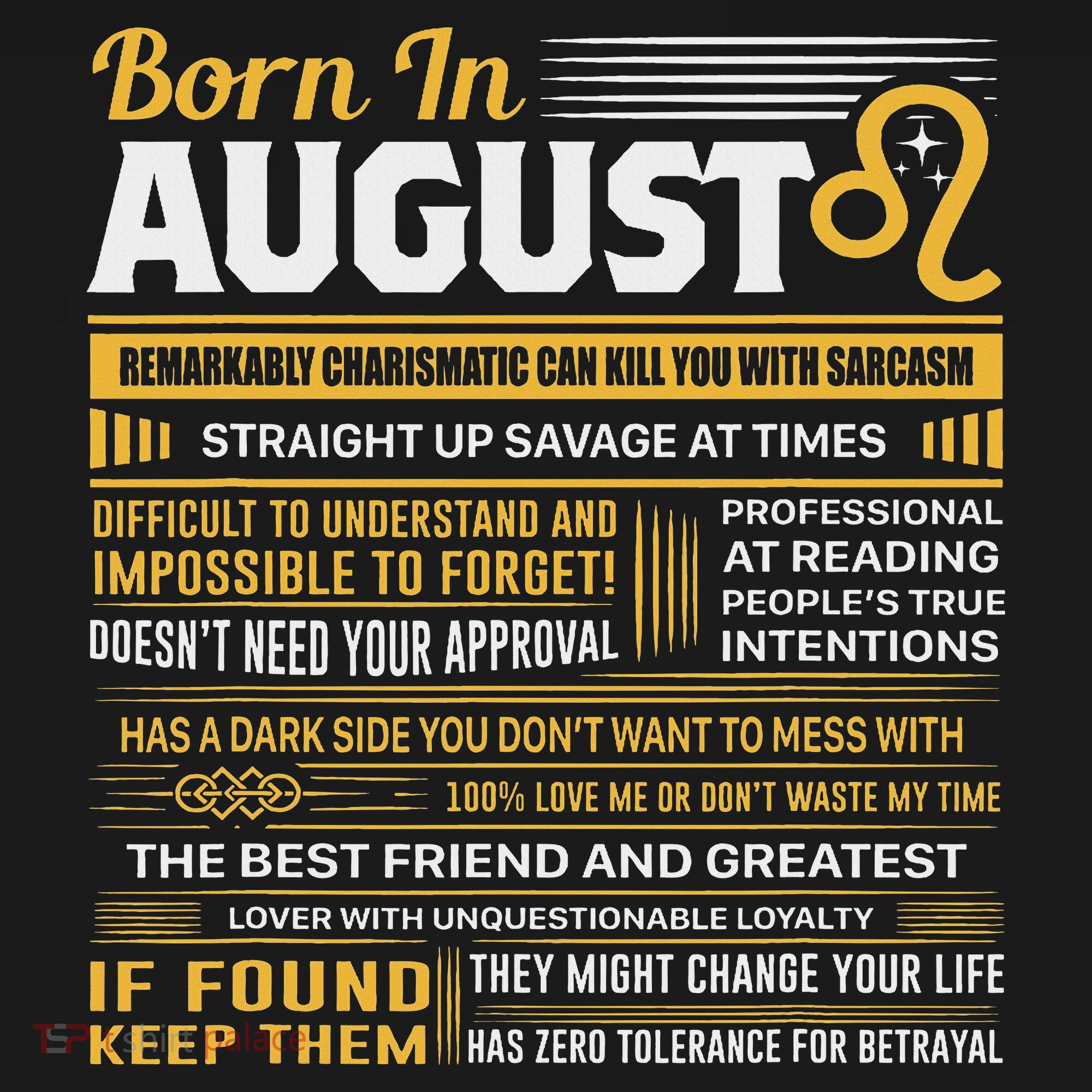 August Birthday Gifts Born In August Leo Women's Hoodie