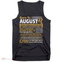 August Birthday Gifts Born In August Leo Tank Top thumb 0
