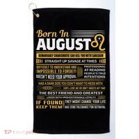 August Birthday Gifts Born In August Leo Golf Towel thumb 0