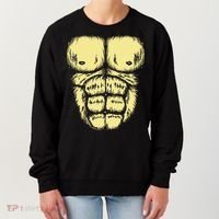 Abominable Bigfoot Gorilla Chest Halloween Gorilla Costume Day Women's Sweatshirt thumb 0