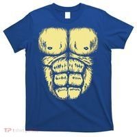 Abominable Bigfoot Gorilla Chest Halloween Gorilla Costume Day T-Shirt thumb 0