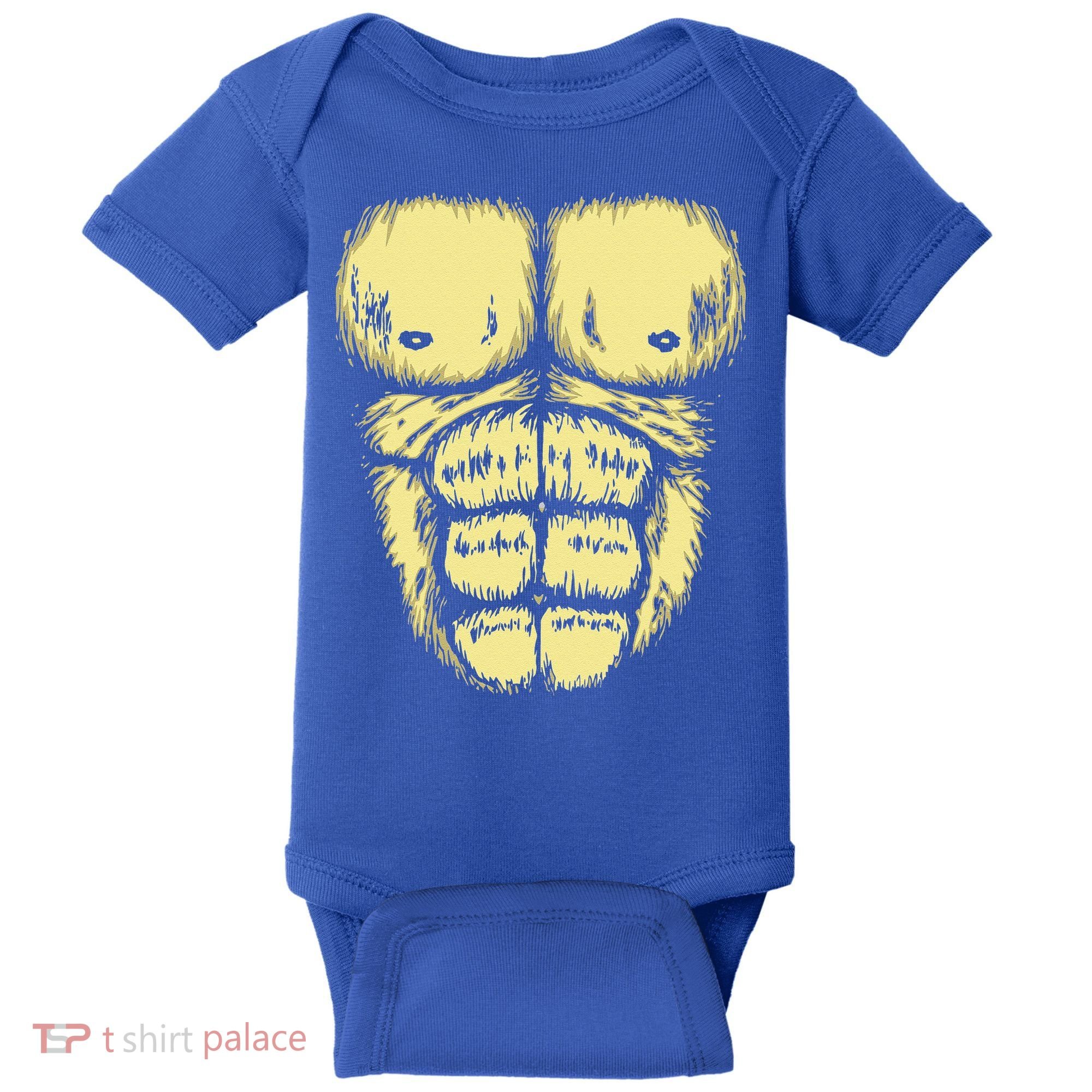 Abominable Bigfoot Gorilla Chest Halloween Gorilla Costume Day Baby Bodysuit