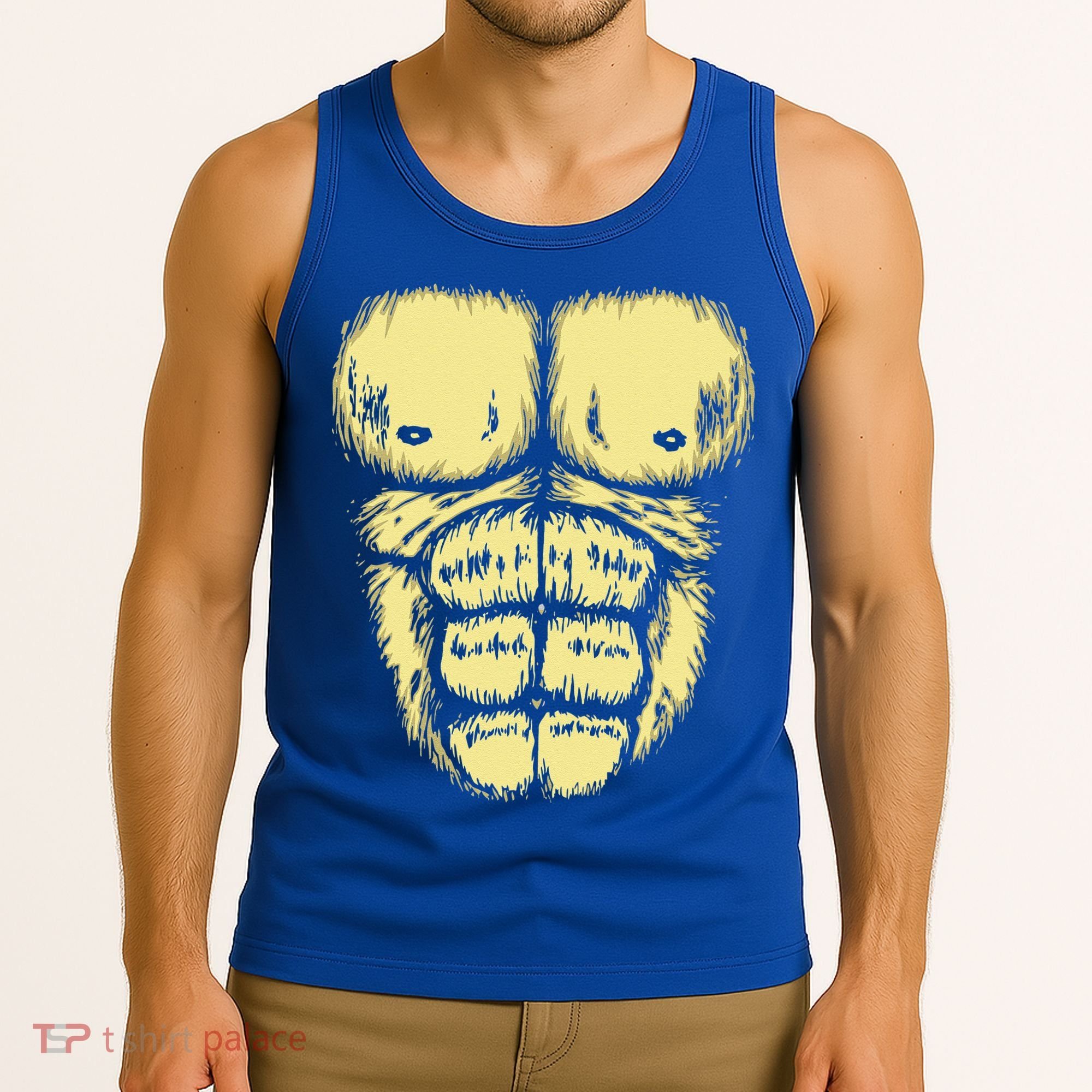 Abominable Bigfoot Gorilla Chest Halloween Gorilla Costume Day Tank Top