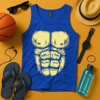 Abominable Bigfoot Gorilla Chest Halloween Gorilla Costume Day Tank Top thumb 4