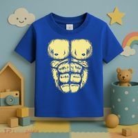 Abominable Bigfoot Gorilla Chest Halloween Gorilla Costume Day Toddler T-Shirt thumb 3