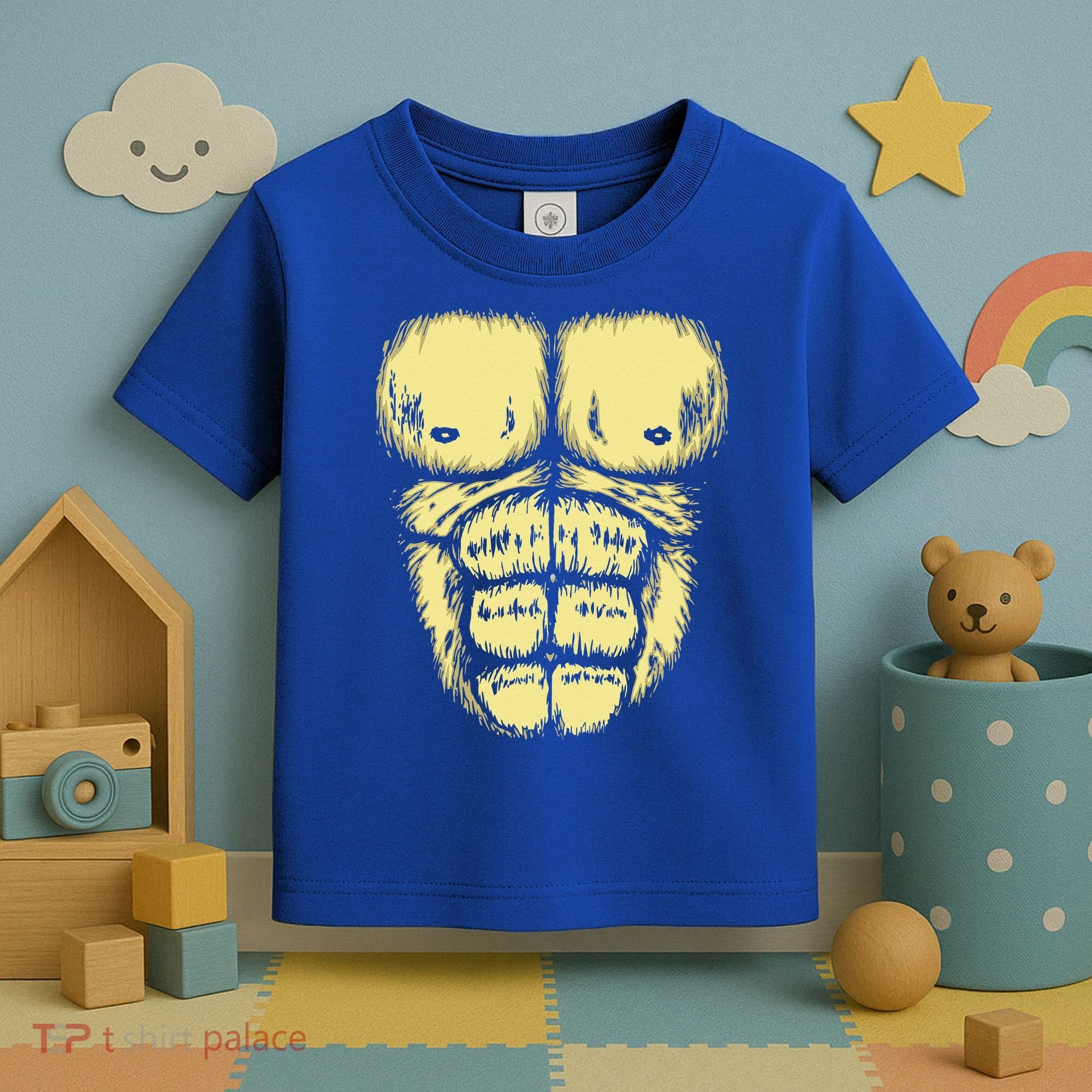 Abominable Bigfoot Gorilla Chest Halloween Gorilla Costume Day Toddler T-Shirt