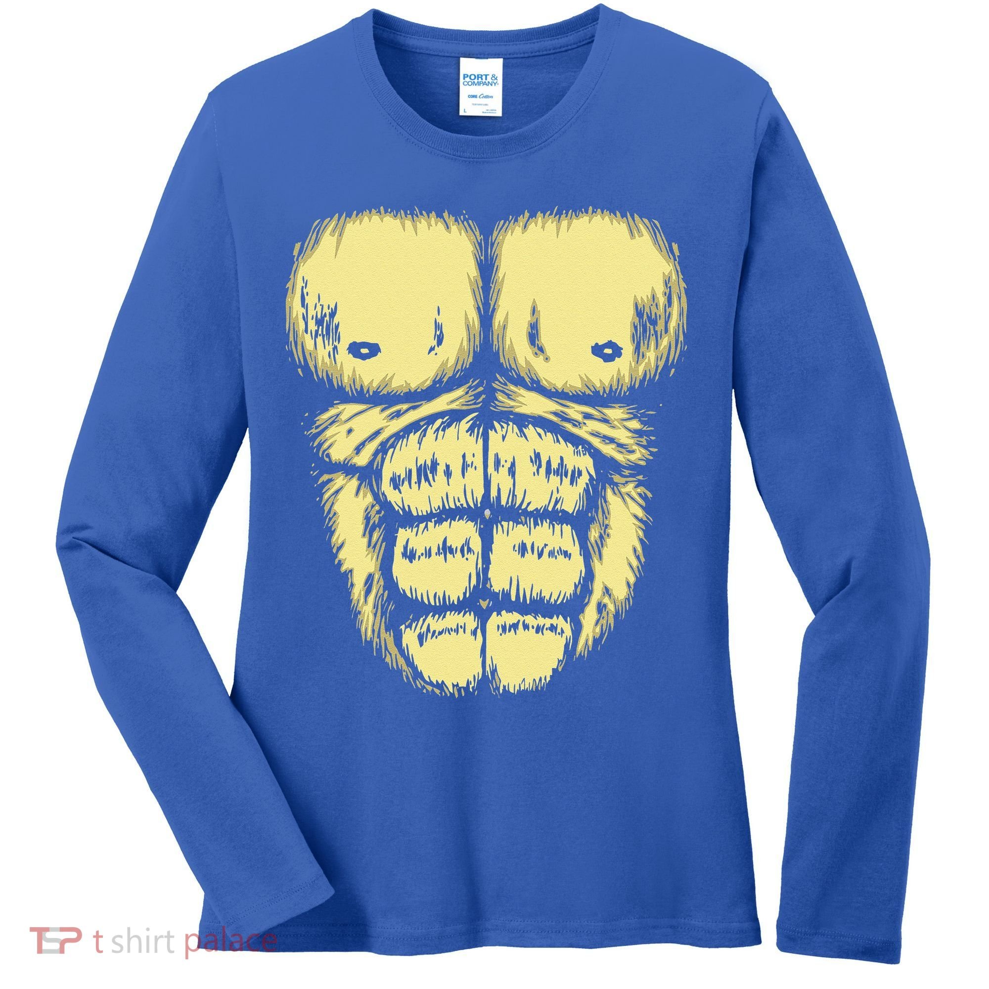 Abominable Bigfoot Gorilla Chest Halloween Gorilla Costume Day Women's Long Sleeve Shirt