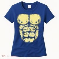 Abominable Bigfoot Gorilla Chest Halloween Gorilla Costume Day Women's T-Shirt thumb 0