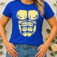 Abominable Bigfoot Gorilla Chest Halloween Gorilla Costume Day Women's T-Shirt thumb 2
