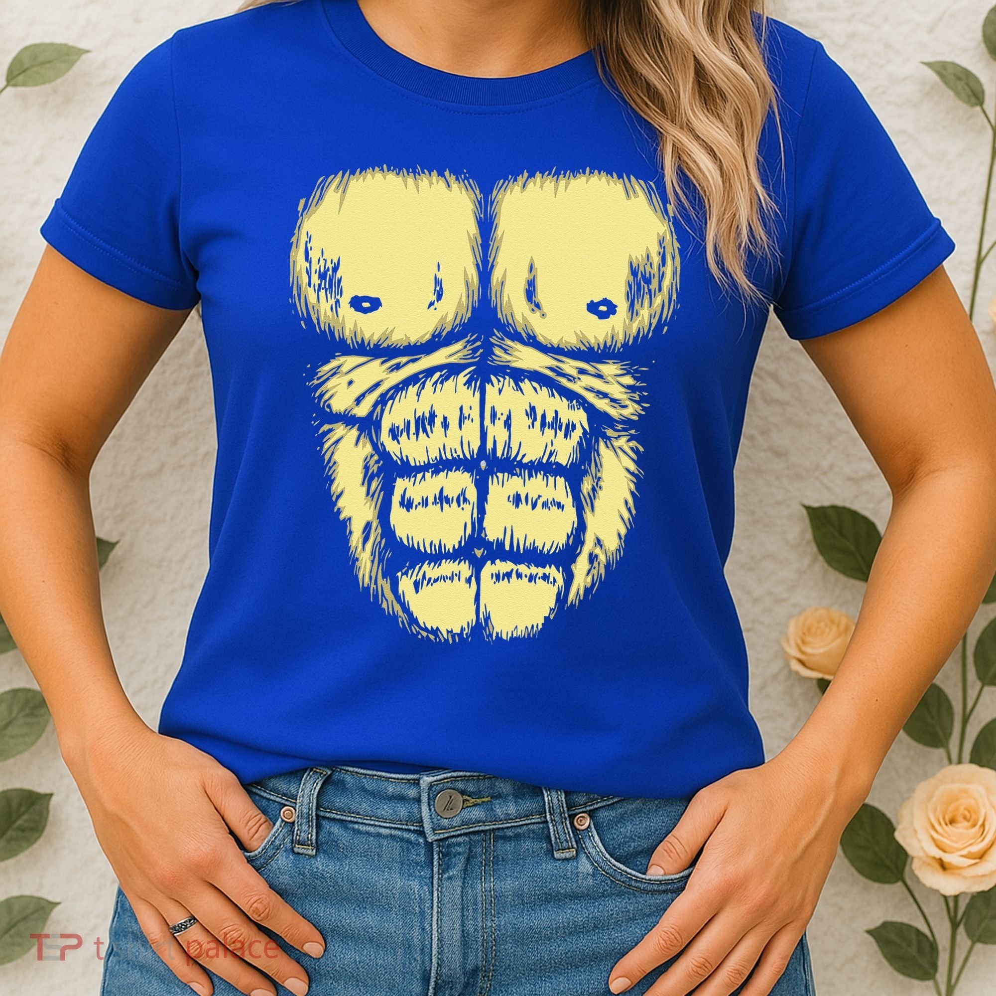Abominable Bigfoot Gorilla Chest Halloween Gorilla Costume Day Women's T-Shirt