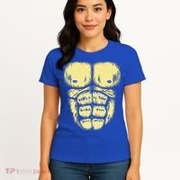 Abominable Bigfoot Gorilla Chest Halloween Gorilla Costume Day Women's T-Shirt thumb 4