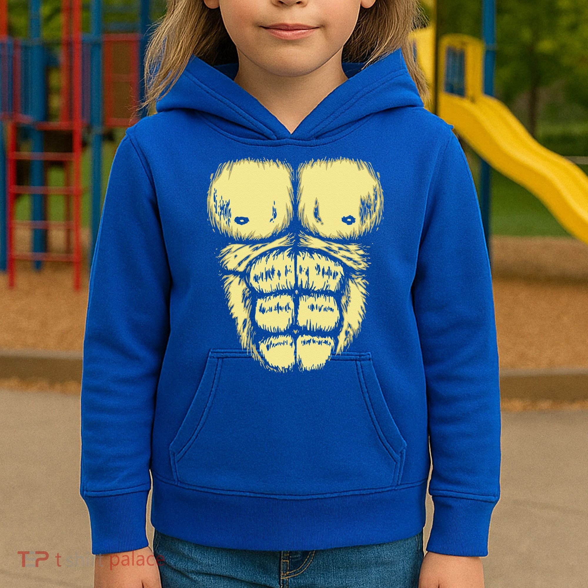 Abominable Bigfoot Gorilla Chest Halloween Gorilla Costume Day Kids Hoodie