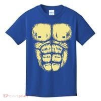 Abominable Bigfoot Gorilla Chest Halloween Gorilla Costume Day Kids T-Shirt thumb 0