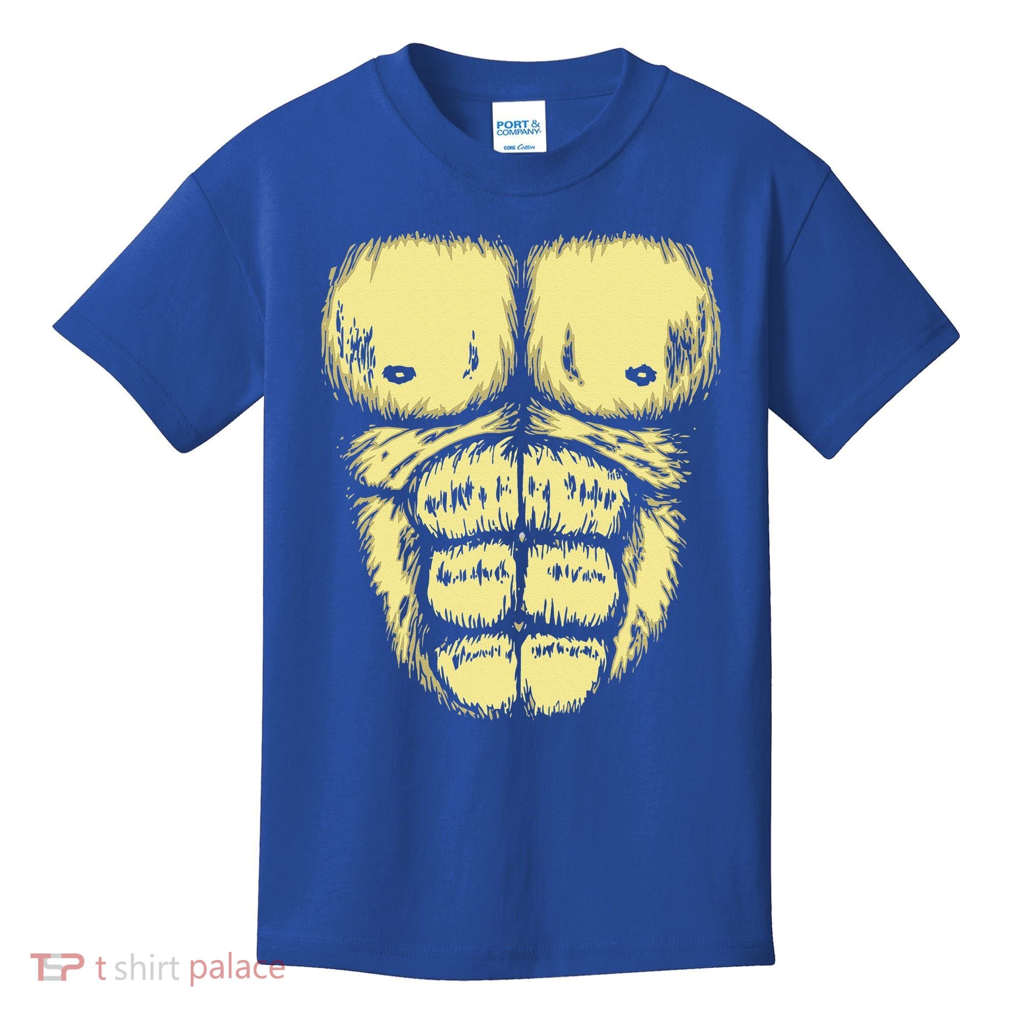 Abominable Bigfoot Gorilla Chest Halloween Gorilla Costume Day Kids T-Shirt