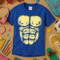 Abominable Bigfoot Gorilla Chest Halloween Gorilla Costume Day Kids T-Shirt thumb 3