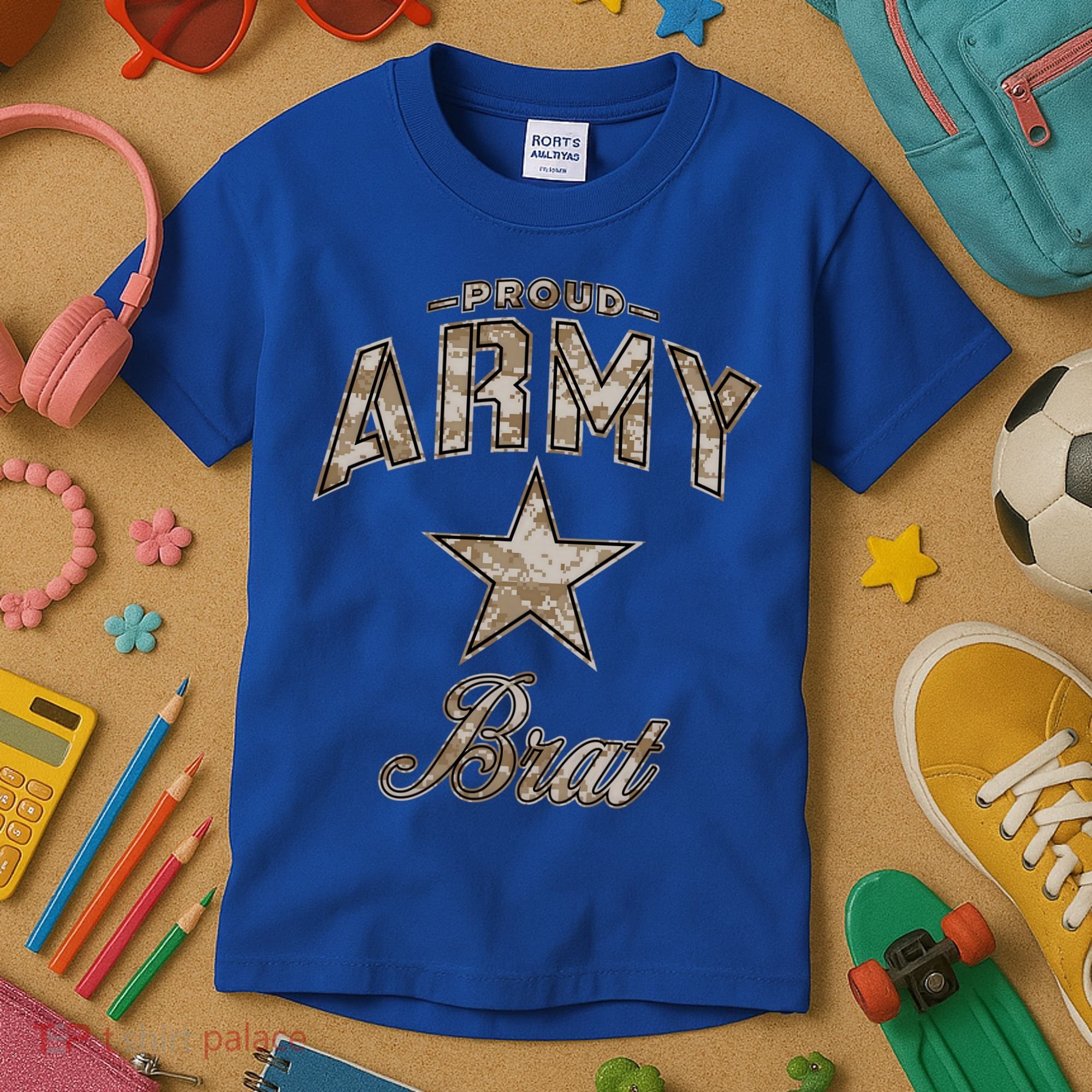 Army Brat Gift And (Camo) Kids T-Shirt