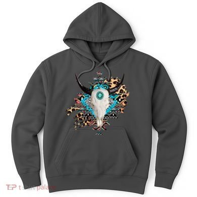 Aztec Bull Horns Pattern Design Hoodie