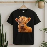 Adorable Baby Highland Cow Calf T-Shirt thumb 2
