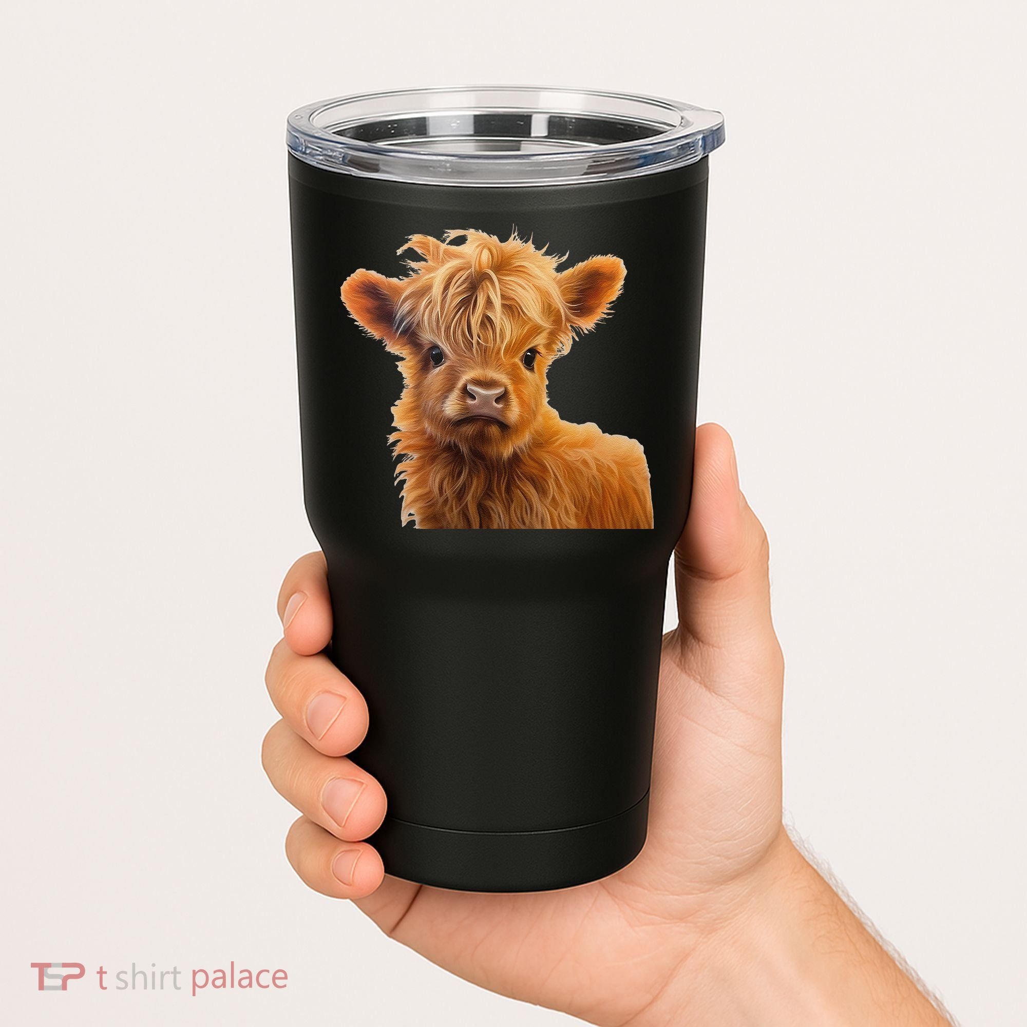 Adorable Baby Highland Cow Calf Tumbler