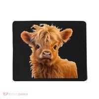 Adorable Baby Highland Cow Calf Mousepad thumb 0