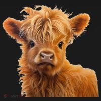 Adorable Baby Highland Cow Calf Mousepad thumb 1