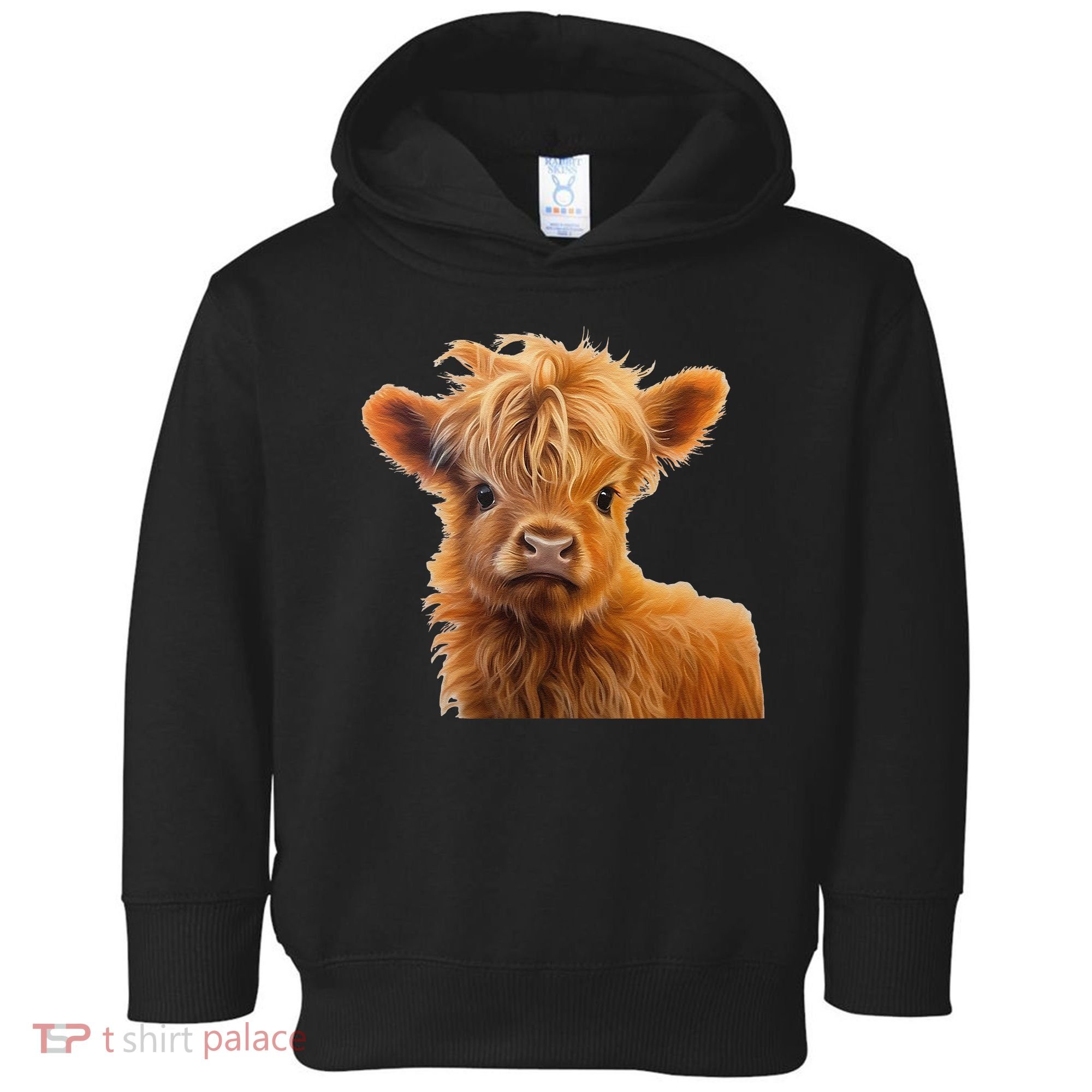 Adorable Baby Highland Cow Calf Toddler Hoodie