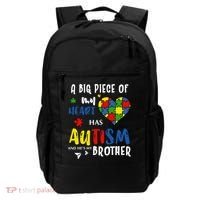 Autism Brother Heart Puzzle Autism Awareness Backpack thumb 0