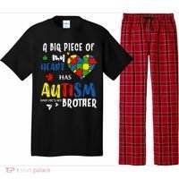 Autism Brother Heart Puzzle Autism Awareness Pajama Set thumb 0