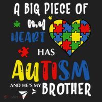 Autism Brother Heart Puzzle Autism Awareness Tumbler thumb 3