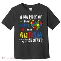 Autism Brother Heart Puzzle Autism Awareness Toddler T-Shirt thumb 0