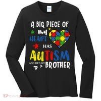 Autism Brother Heart Puzzle Autism Awareness Women's Long Sleeve Shirt thumb 0