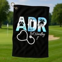 ADR But Handling It Funny Veterinary Golf Towel thumb 1