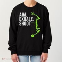 Archery Bow Hunting Aim Exhale Shoot Women's Sweatshirt thumb 0