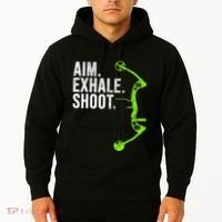Archery Bow Hunting Aim Exhale Shoot Hoodie thumb 2