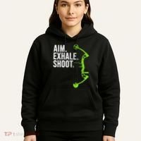 Archery Bow Hunting Aim Exhale Shoot Hoodie thumb 5
