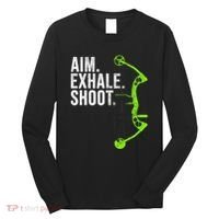 Archery Bow Hunting Aim Exhale Shoot Long Sleeve Shirt thumb 0