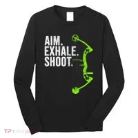 Archery Bow Hunting Aim Exhale Shoot Long Sleeve Shirt thumb 0